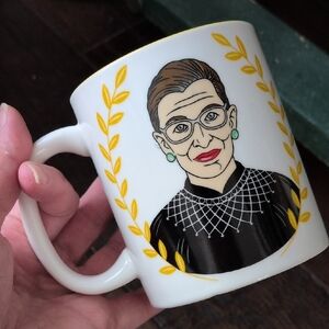 THE FOUND I White and Yellow Supreme Court Justice SUPREME RBG Mug